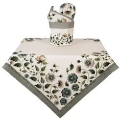 Ovenhandschoen Anemoon beige/groen