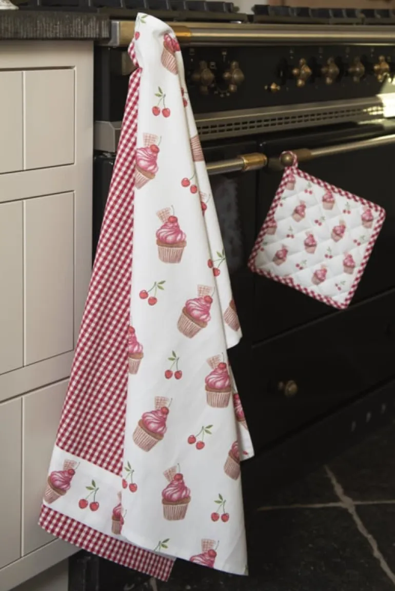 Ovenhandschoen Cherry Cupcakes