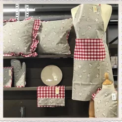 Ovenhandschoen kippen rood