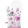 Ovenhandschoen rozen en vlinders roze