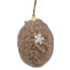 Paashanger ei lichtbruin stof 7cm
