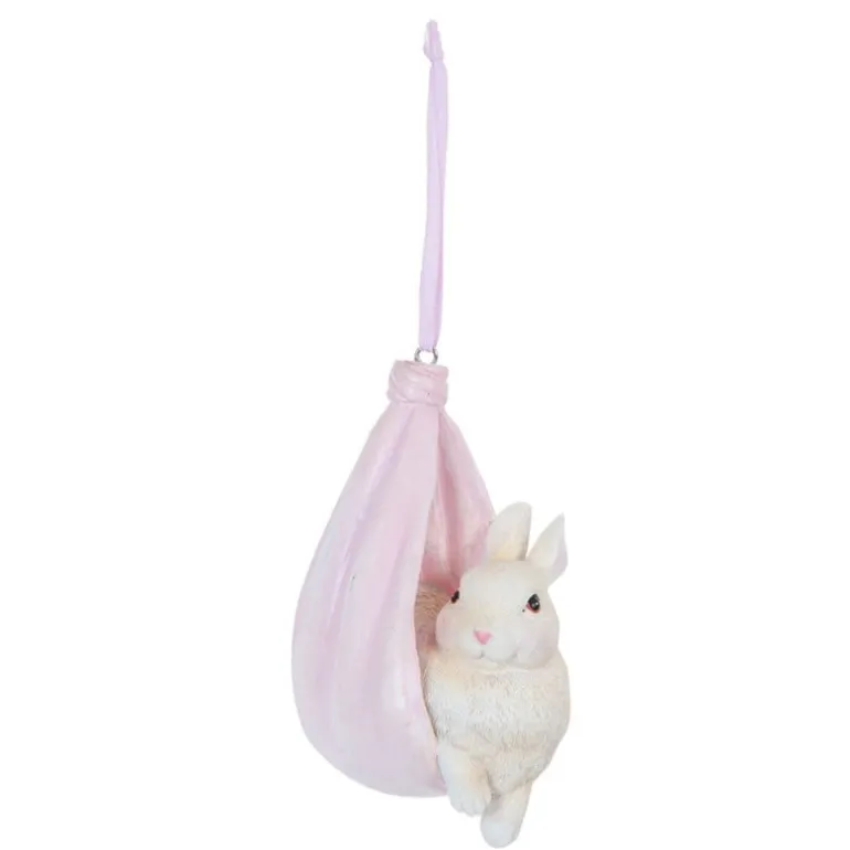 Paashanger konijntje roze 5*7*10