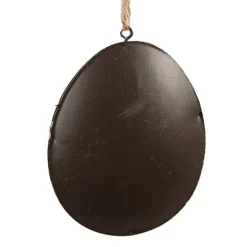 Paashanger metalen ei grijs 10*2*8