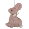 Paashanger pluche konijntje roze 10 cm