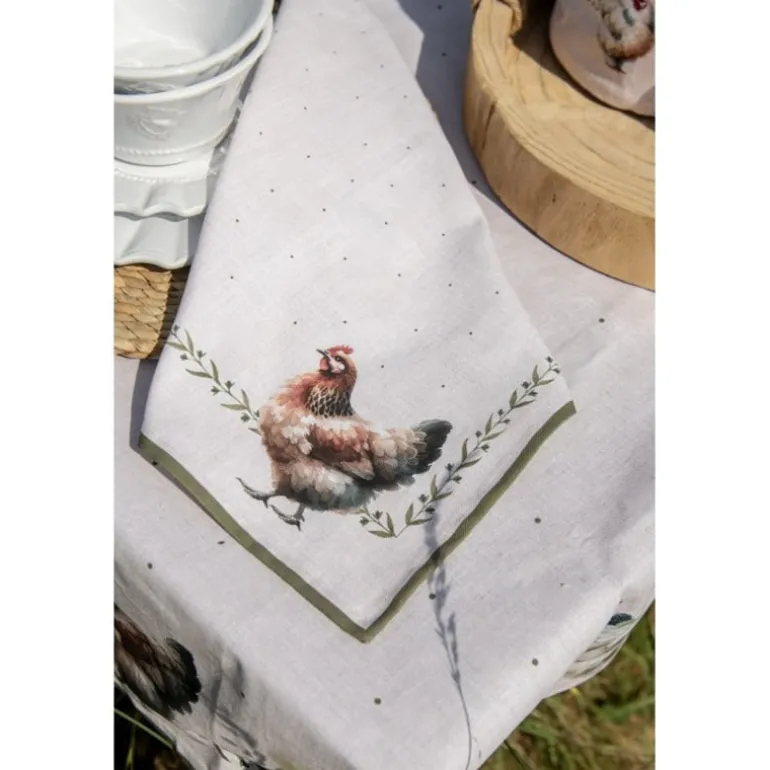 Pannenlap boerderij kippen