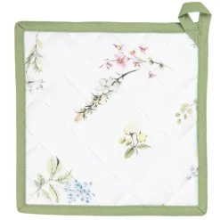 Pannenlap met bloemen