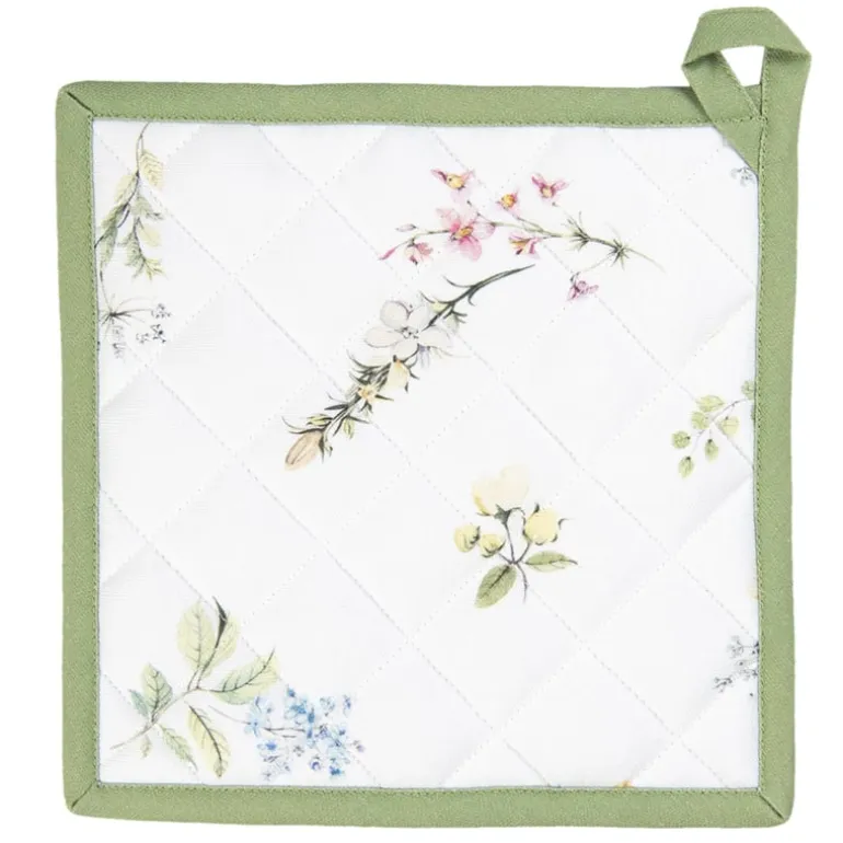 Pannenlap met bloemen