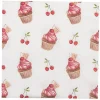 Papieren servetten (20) Cherry Cupcakes