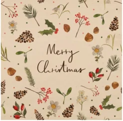 Papieren servetten (20) Merry Christmas