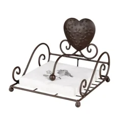 Papieren servetten wit (20) vogel