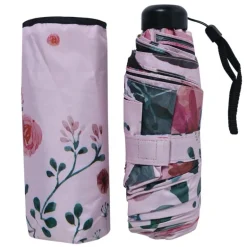 Paraplu bloemen roze 92cm