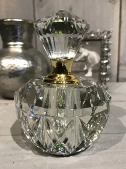 Parfumfles glas rond