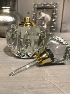 Parfumfles glas rond