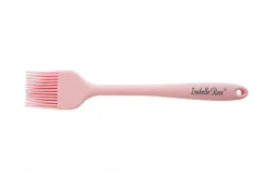 Pastelroze silicone borstel 21cm