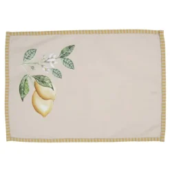 Placemats (6) Lemons and Leafs