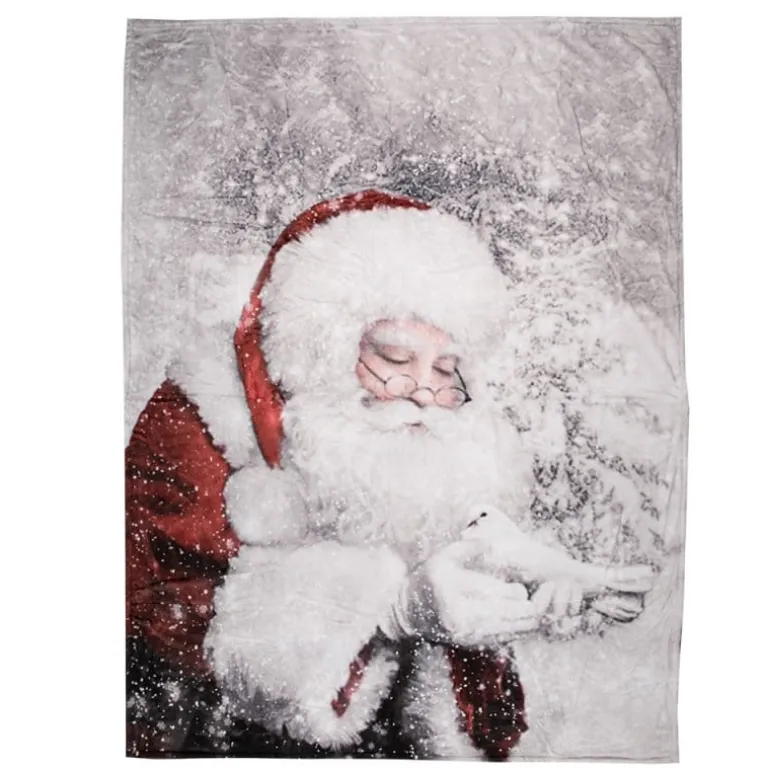 Plaid winters met Kerstman 130*170