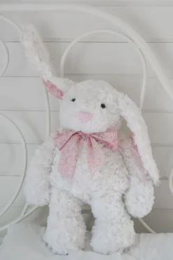 Pluche konijn met strik 40cm