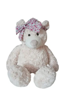 Pluche teddybeer met strik 40cm