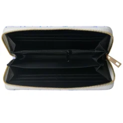 Portemonnee roosjes blauw