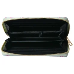 Portemonnee roosjes groen