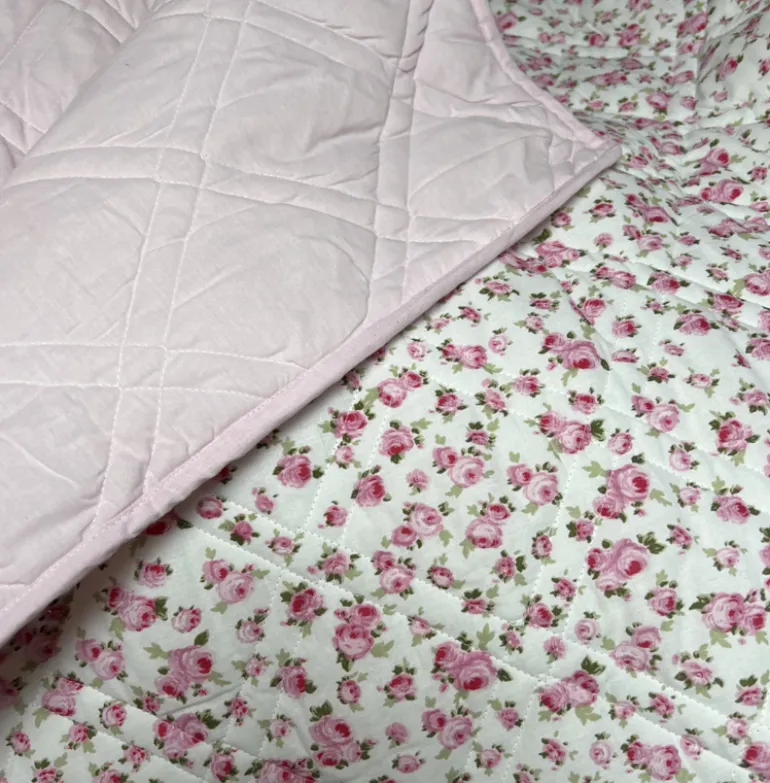 Quilt Tiny Flowers roze 140*220