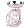 Retro keukenweegschaal Bella stripes pink