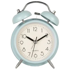 Retro wekker lichtblauw 9*13