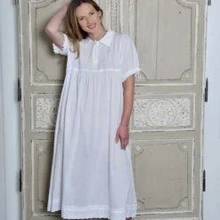 Romantisch nachthemd Agatha korte mouw