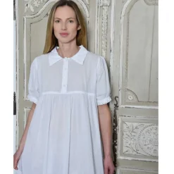 Romantisch nachthemd Agatha korte mouw