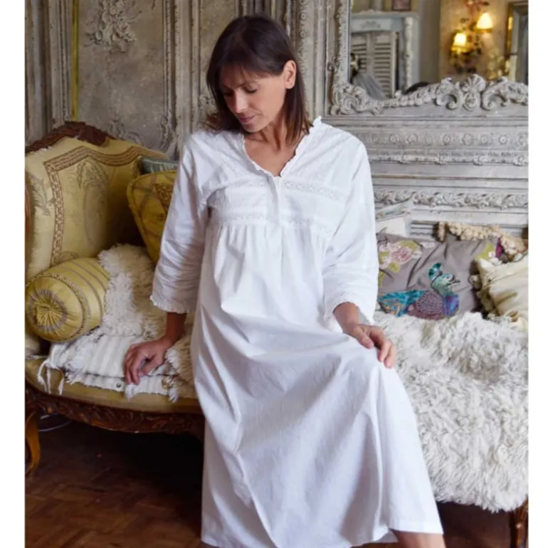 Romantisch nachthemd broderie Elizabeth