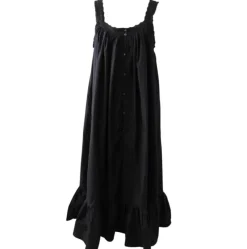 Romantisch nachthemd broderie Jodie zwart