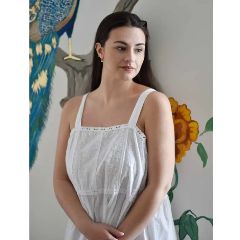 Romantisch nachthemd Chloe mouwloos