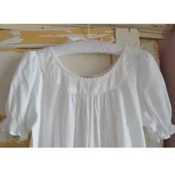 Romantisch nachthemd Juliet broderie wit