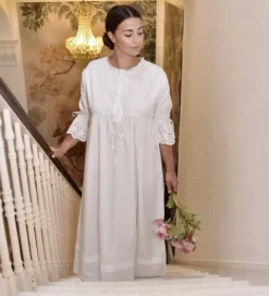 Romantisch nachthemd June wit