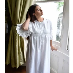 Romantisch nachthemd June wit