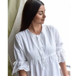 Romantisch nachthemd June wit