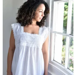 Romantisch nachthemd Pearl wit