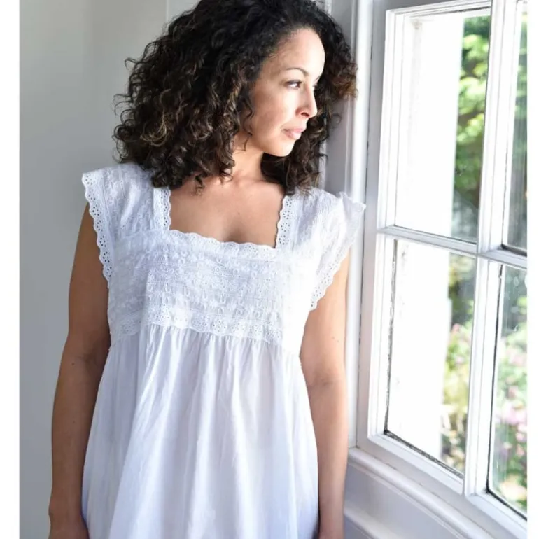 Romantisch nachthemd Pearl wit