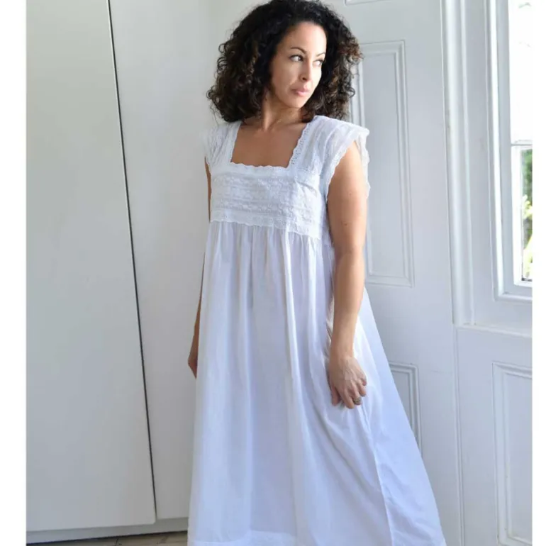 Romantisch nachthemd Pearl wit