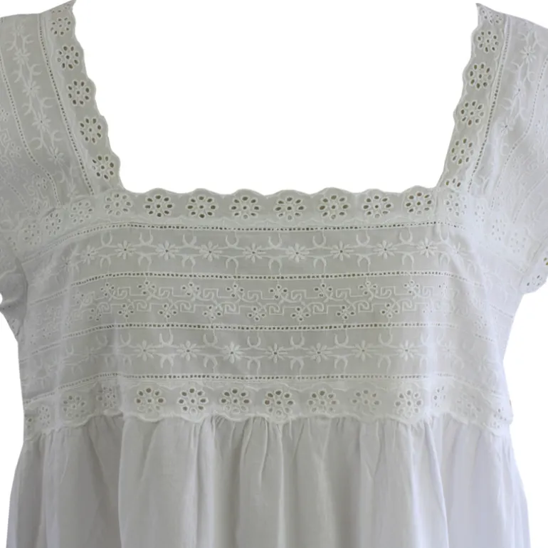 Romantisch nachthemd Pearl wit