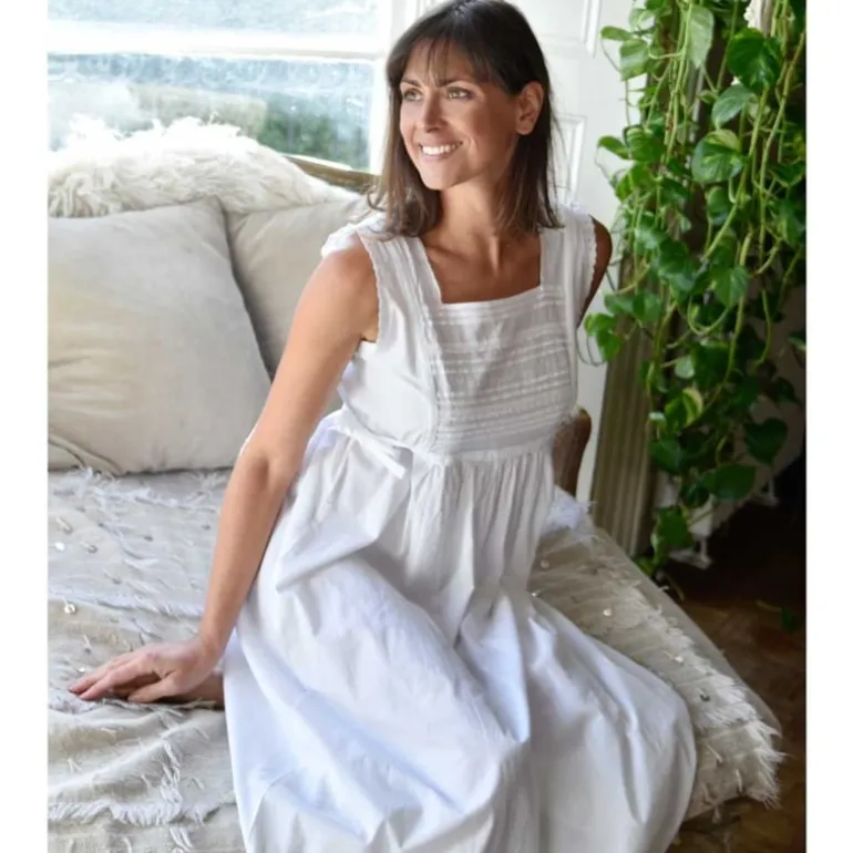 Romantisch nachthemd wit Lorna