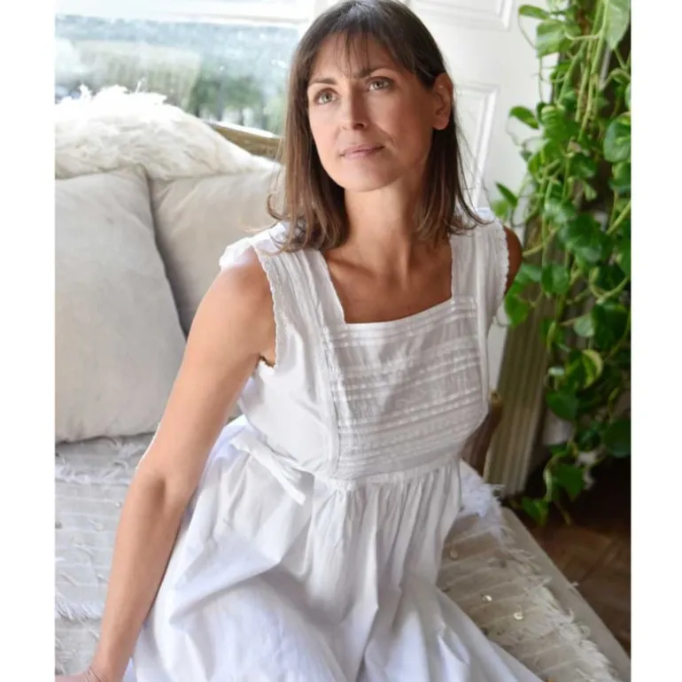 Romantisch nachthemd wit Lorna