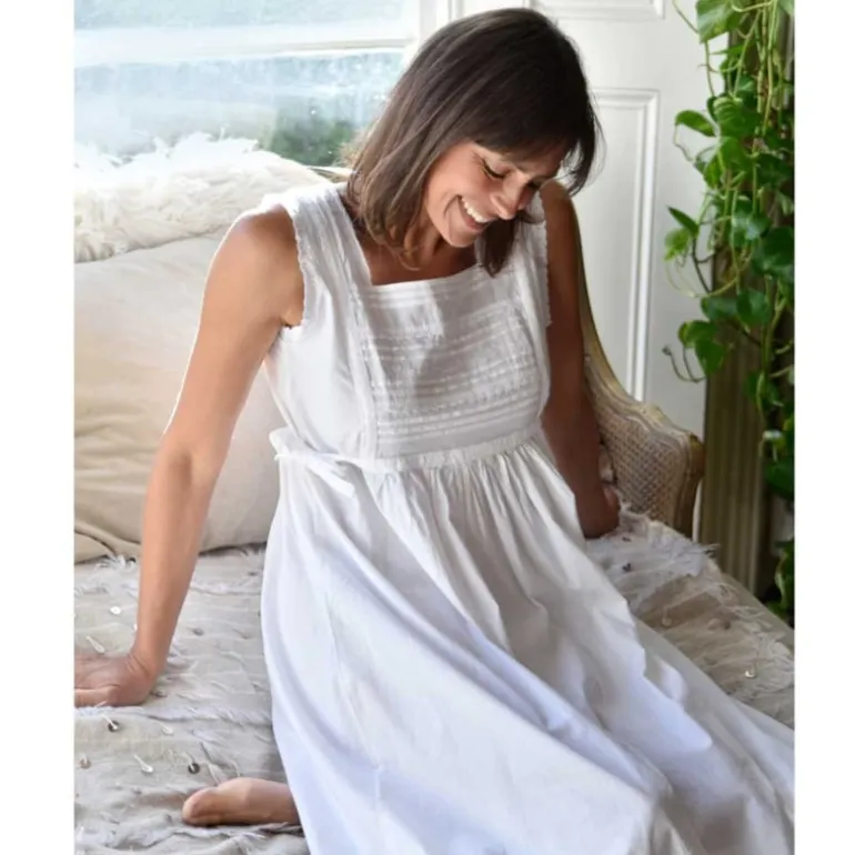 Romantisch nachthemd wit Lorna