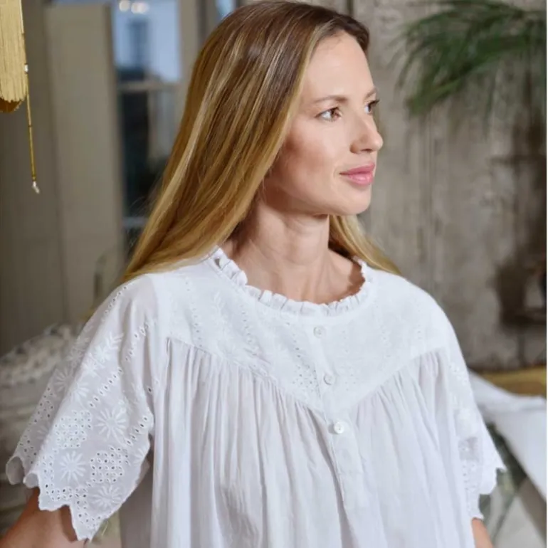 Romantisch nachthemd Zoe korte mouw