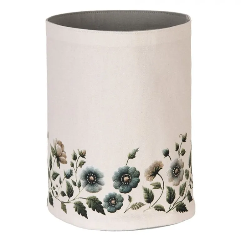 Rond broodmandje Anemoon beige/groen