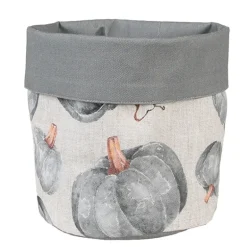 Rond broodmandje pompoen grijs