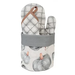 Rond broodmandje pompoen grijs