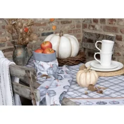 Rond broodmandje pompoen grijs