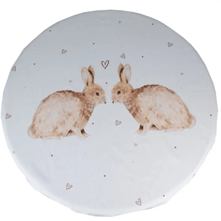 Rond tafelkleed Bunnies in Love 170 cm