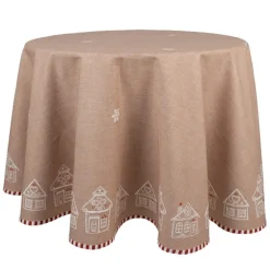 Rond tafelkleed Kerst Gingerbread 170 cm